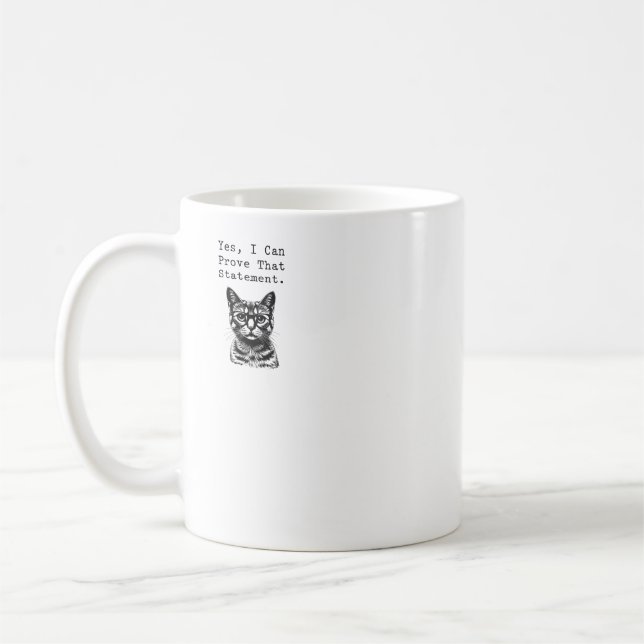 Yes, I Can Prove That Statement Math Design Kaffeetasse (Links)