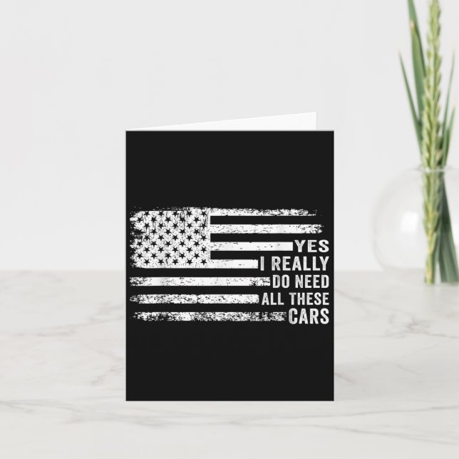 Yes I Really Do Need All These Funny Garage Mechan Karte (Vorderseite)