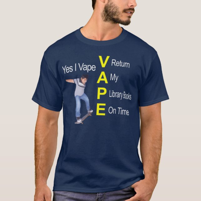 Yes I Vape Dank T-Shirt (Vorderseite)