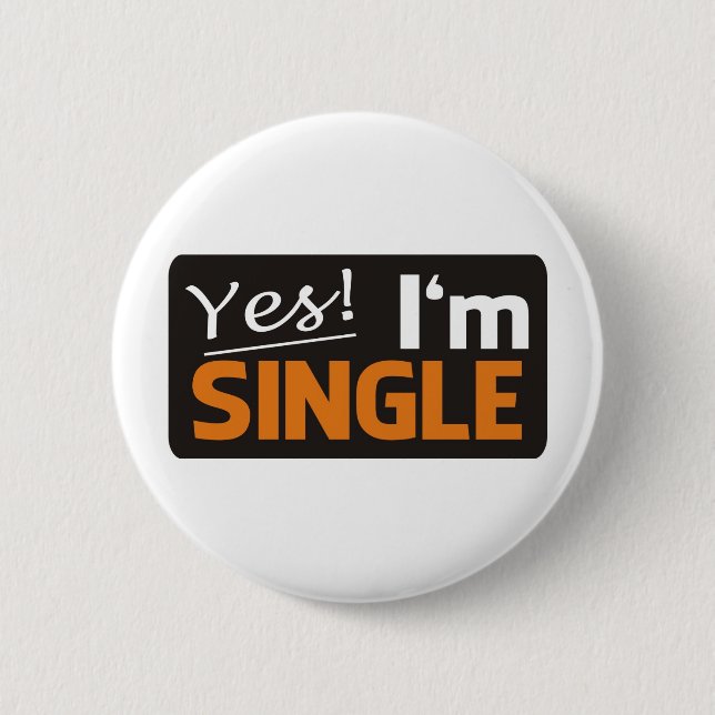 Yes i'm single button (Vorderseite)