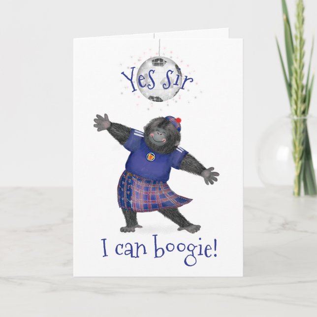 Yes sir, I can boogie gorilla football card Karte (Vorderseite)