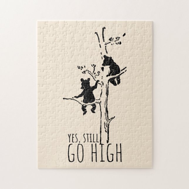 Yes, Still Go High Climbing Bears Inspirational Puzzle (Vertikal)