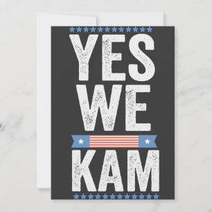 Yes We Kam 2024 American Flag Einladung