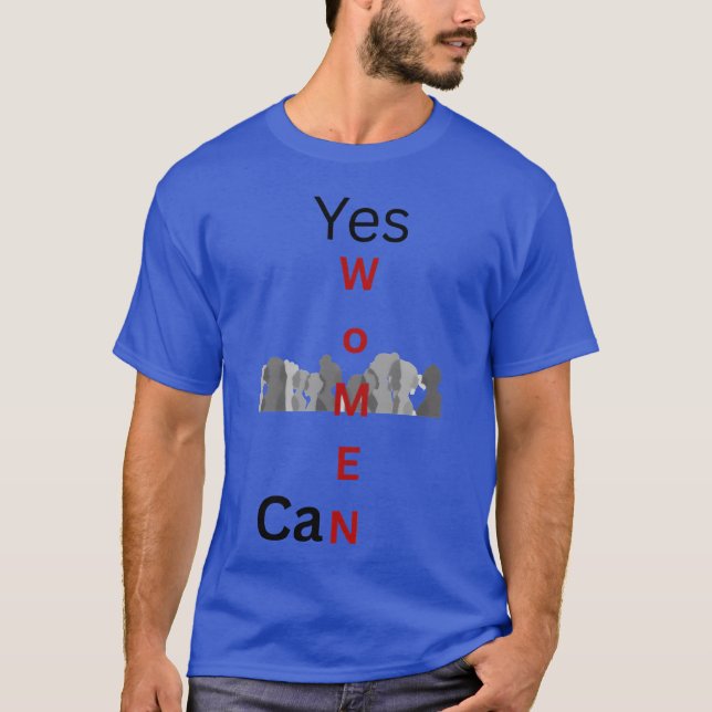 Yes Women Can a vibrant design showing women br gi T-Shirt (Vorderseite)