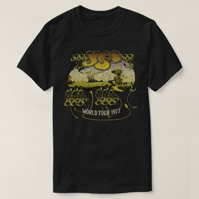 Yes World Tour 1977 T-Shirt (Design vorne)