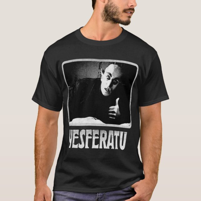 Yesferatu funny Nosferatu positive goth horror lov T-Shirt (Vorderseite)