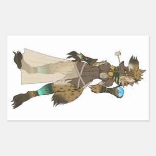 Yeshka-Göttin Rechteckiger Aufkleber