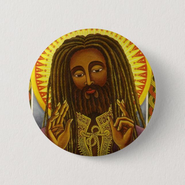 Yeshu Rasta Fari Button (Vorderseite)