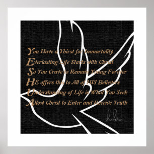 Yeshua Christlich Gedicht Poster