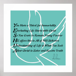 Yeshua Christlich Gedicht Poster