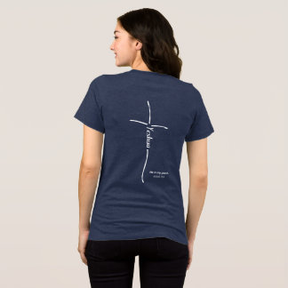 Yeshua Cross messianischer Glaube Hebräische Tora Tri-Blend Shirt