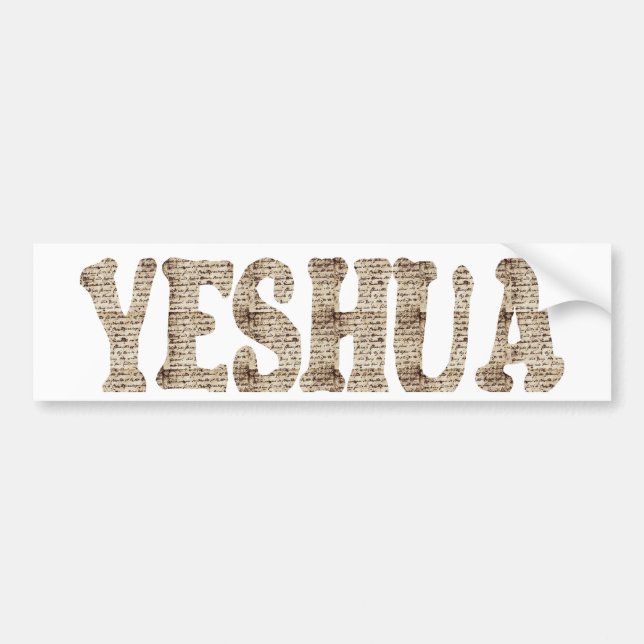 Yeshua effet manuscrit autoaufkleber (Vorne)