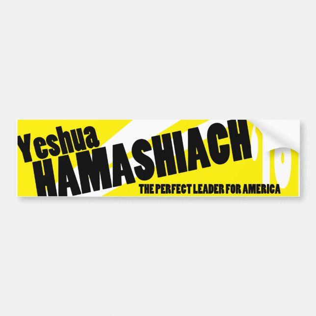 Yeshua Hamashiach Autoaufkleber (Vorne)