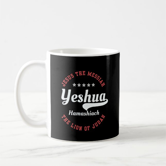 Yeshua Hamashiach Jesus Der Messias - Christlich Kaffeetasse (Links)