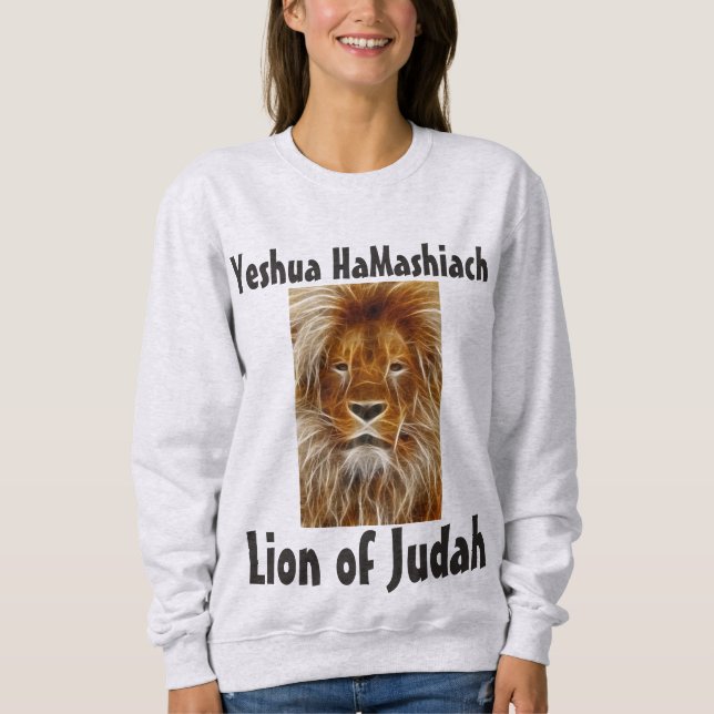 Yeshua HaMashiach, LION OF JUDAH T - Shirt (Vorderseite)