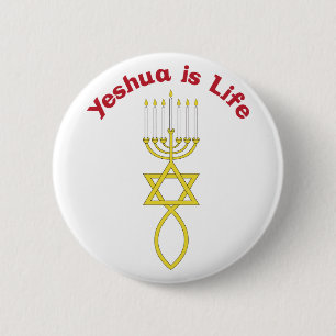 Yeshua ist das Leben Button