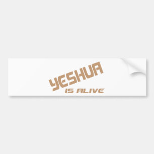 Yeshua ist lebendiges terre craquée autoaufkleber