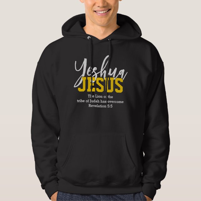 YESHUA JESUS Christlich Hoodie (Vorderseite)