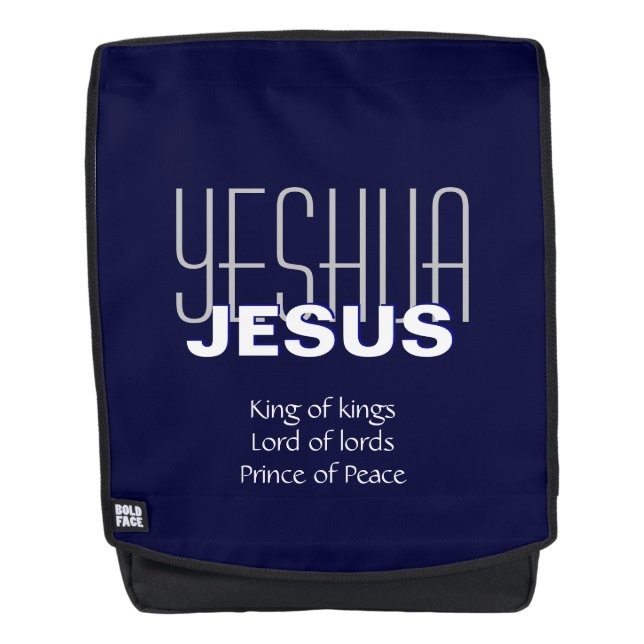 YESHUA JESUS König der Könige Personalisiert Rucksack (Vorderseite)