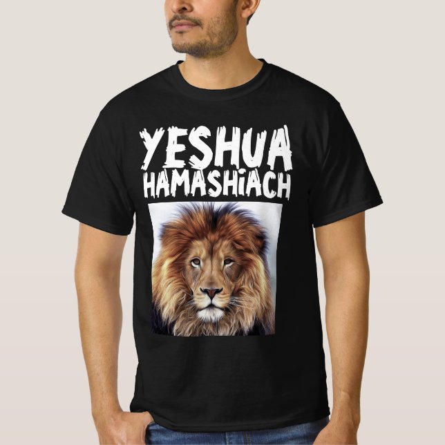 YESHUA LION JUDAH CHRISTLICHE T-SHIRTS T - Shirt (Vorderseite)