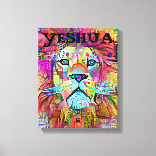 YESHUA LION OF JUDAH CHRISTLICH ART LEINWAND