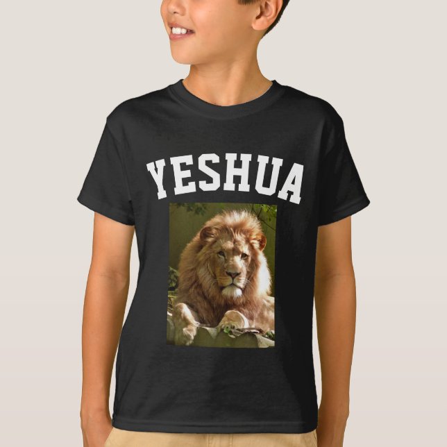 YESHUA LION OF JUDAH JESUS T - Shirt (Vorderseite)