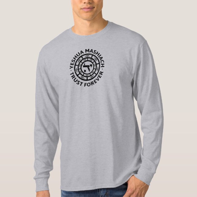 Yeshua Mashiach oder Truhen Jesus Messiah  T-Shirt (Vorderseite)