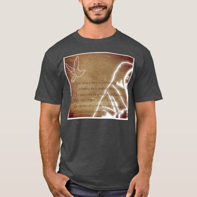 YESHUA Messiah Jesus Christus Christliches Gedicht T-Shirt (Vorderseite)