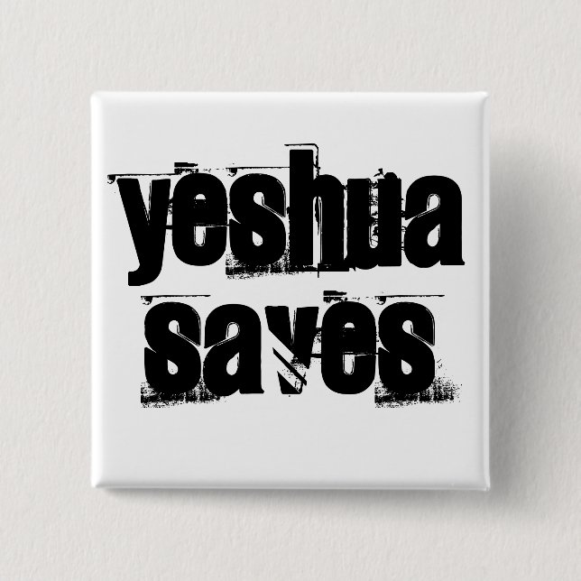 Yeshua Rette Button (Vorderseite)