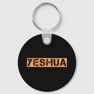 Yeshua tampon Orange fond noir Schlüsselanhänger