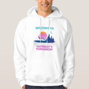 Yesterday's Tomorrow - Retro-Synthwave-Design Hoodie