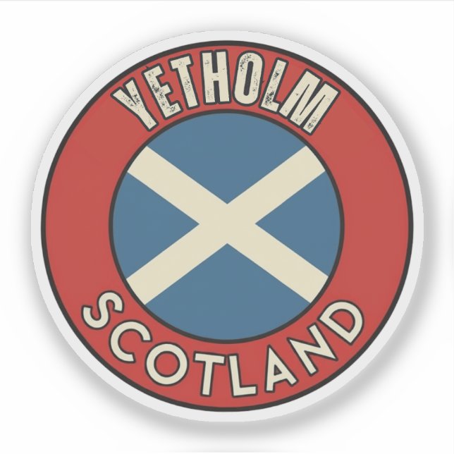 Yetholm, Schottland Aufkleber (Vorderseite)