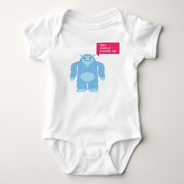 Yeti Baby Strampler (Vorderseite)