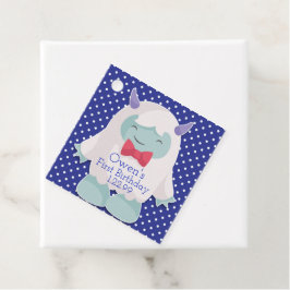 Yeti feiert Jungen abscheulichen Schneemann Geburt Geschenkanhänger