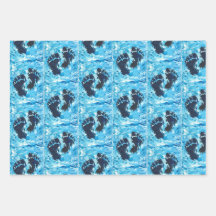 Yeti Foot Print Magnetkarte