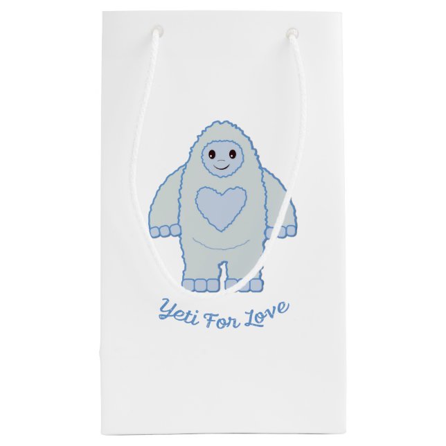 Yeti für Liebe Kleine Geschenktüte (Rückseite)