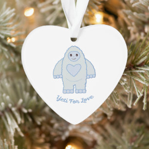Yeti für Liebe Ornament