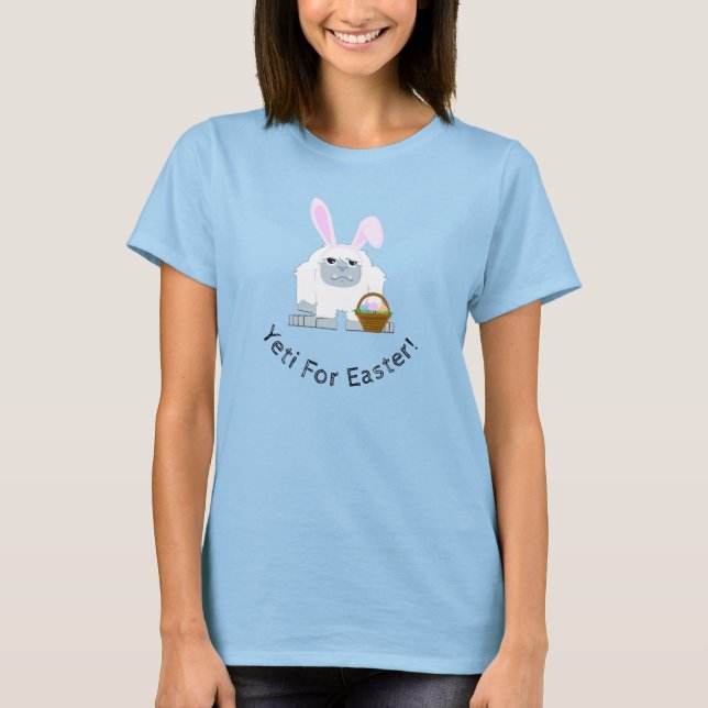 Yeti für Ostern Niedlich Ostern Yeti T-Shirt (Vorderseite)
