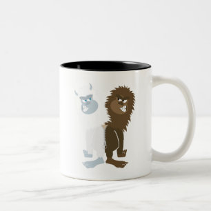 Yeti gegen Bigfoot Zweifarbige Tasse