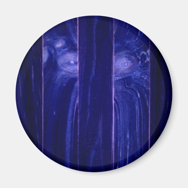 Yeti-Gesicht in Holzkiste Magnet (Vorne)