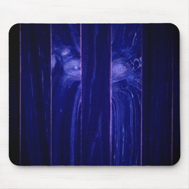 Yeti-Gesicht in Holzkiste Mousepad (Vorne)