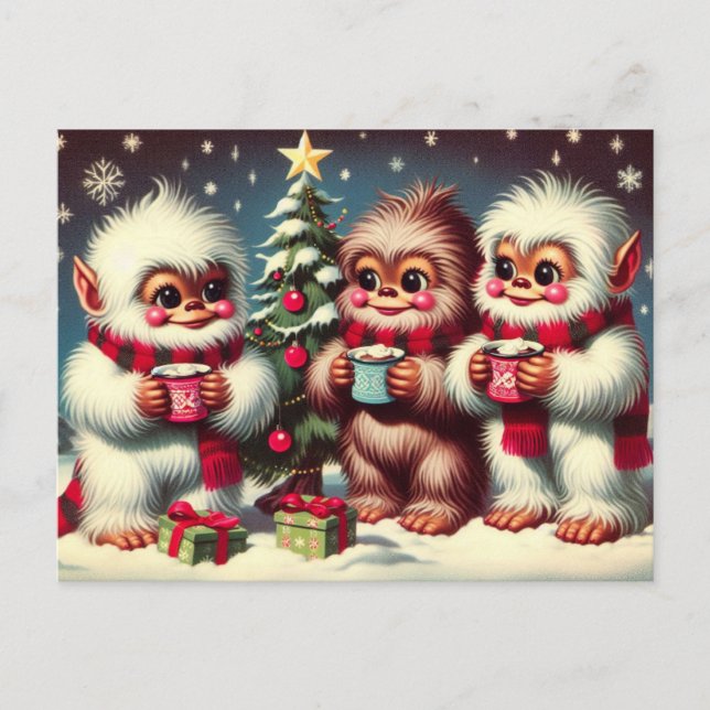 Yeti Greetings Postkarte (Vorderseite)