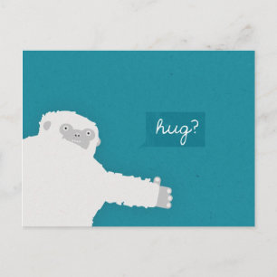 Yeti Hug Postkarte