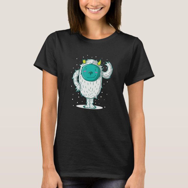 Yeti Ice Monster bricht den Winter T-Shirt (Vorderseite)