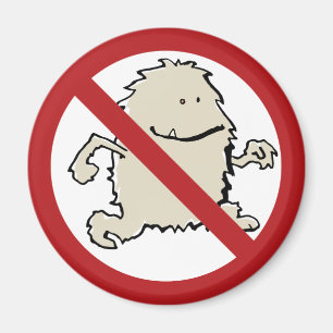 Yeti ist nicht erlaubt! magnet