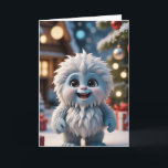 Yeti oder nicht... feiertagskarte<br><div class="desc">Diese bezaubernde Urlaubskarte verfügt über einen fröhlichen Cartoon,  den jugendlichen Yeti,  der Ihnen eine freudige Saison wünscht. Die innere Nachricht vermittelt warme Wünsche für eine glückliche Urlaubssaison. Ideal,  um gute Wünsche an Freunde und Familie zu senden. Diese Karte fügt Ihren Feiertagsgruß eine lustige & festliche Touch hinzu.</div>