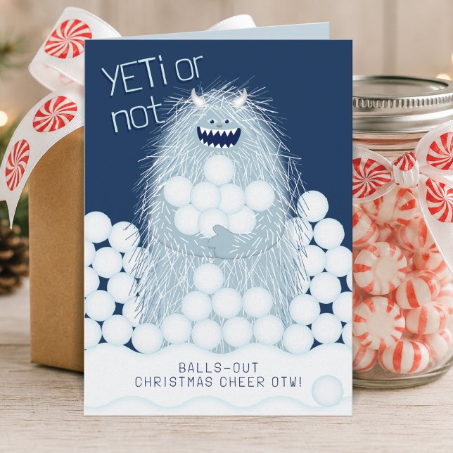 Yeti oder nicht - Weihnachtsstimmung pur Feiertagskarte (Von Creator hochgeladen)