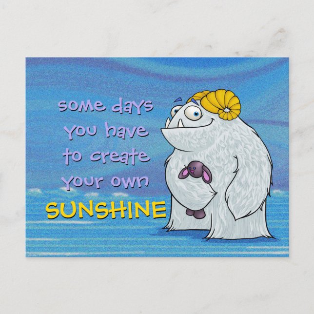 Yeti, Postkarte (Vorderseite)