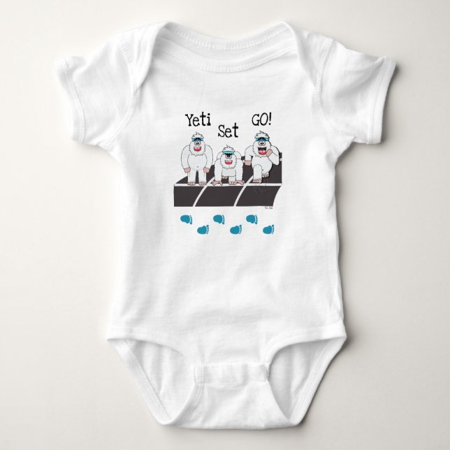 Yeti Set Go Baby Bodysuit Strampler (Vorderseite)