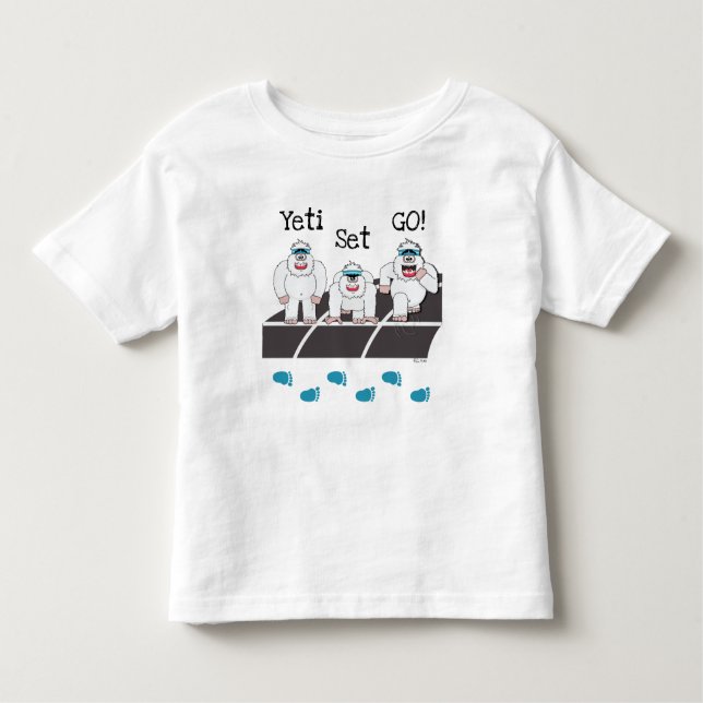 Yeti Set Go Kleinkind T - Shirt (Vorderseite)